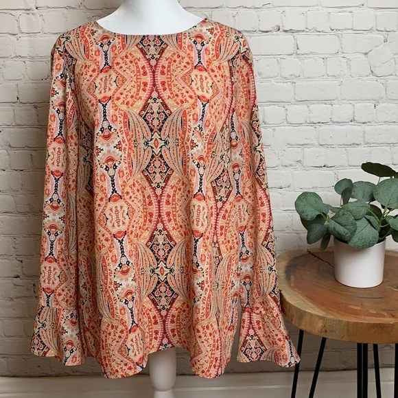 Dalia Bohemian Paisley Print Blouse - Picture 1 of 14